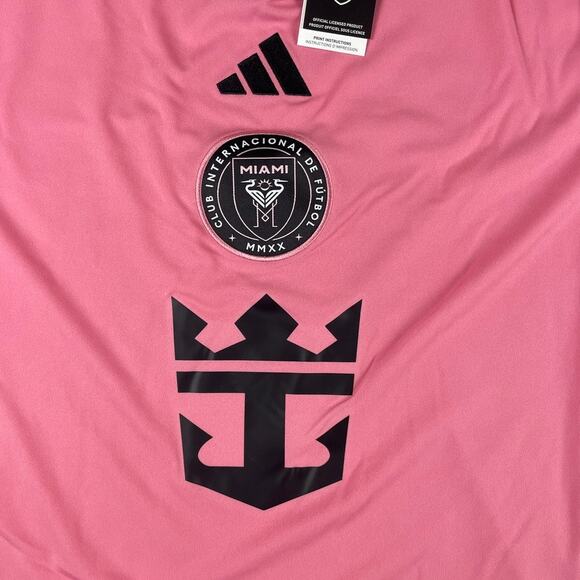 Leo Messi Inter Miami CF Men's Adidas X-Large Pink Black Home Stadium Jersey - Picture 2 of 13